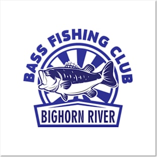 Bass Fishing Club Bighorn River Posters and Art